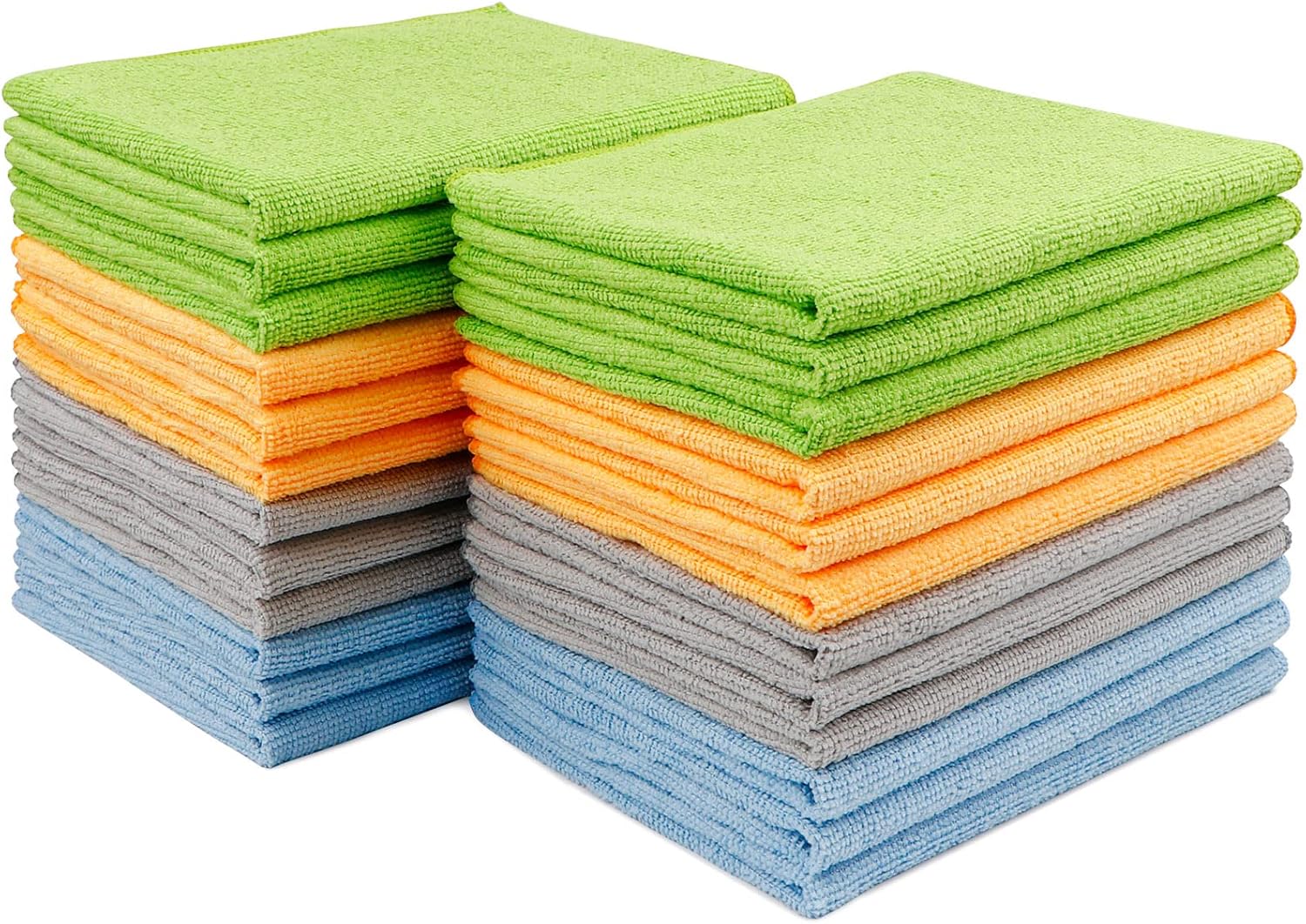 AIDEA Microfibre Cloth 24 Pack-Premium All-Purpose Cleaning Cloths for Cars-Soft & Absorbent Lint Free Streak Free Wash Cloth for House, Kitchen, Windows,30X40CM-0