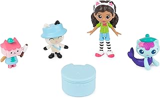 DreamWorks Gabby’s Dollhouse, Campfire Gift Pack with Gabby Girl, Pandy Paws, Baby Box and MerCat Toy Figures, Collectible Kids’ Toys for Girls and Boys 3+