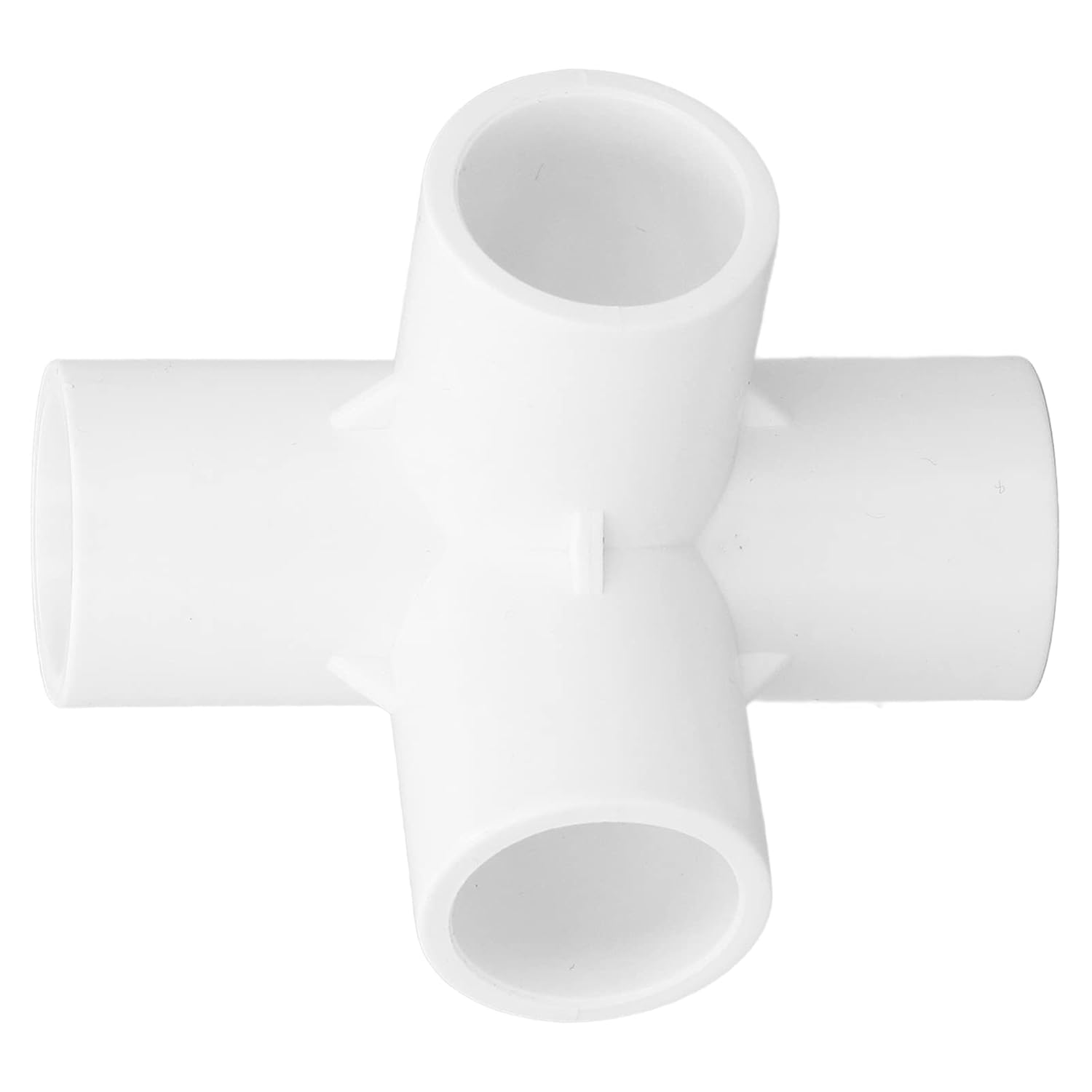 10PCS Pvc Pipe Connector 25mm Inner Diameter Tee Corner Fittings Plastic Tee Fitting 4 Way Pvc Fitting (White)-6