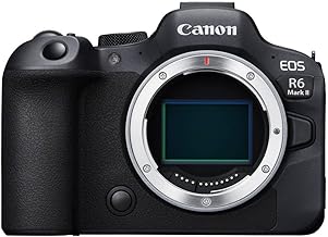 Canon EOS R6 Mark II Full Frame Mirrorless Camera Body Only | 24.2-megapixels, up to 40fps continuous shooting, 4K 60p, up to 8-stops IS and Dual Pixel CMOS Auto Focus II