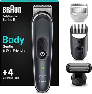 Braun Body Groomer Series 5 5370, Body Shavers for Men, Gentle Full-Body Manscaping, Body Hair Trimmer Men, Electric Trimmer for Men