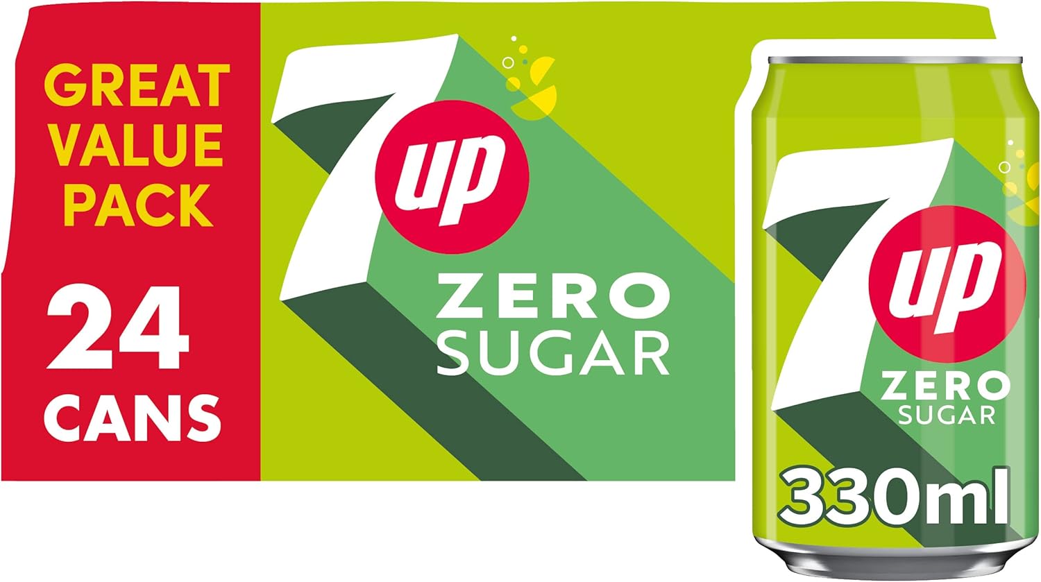 7UP Zero Lemon & Lime Cans 24 x 330ml-0