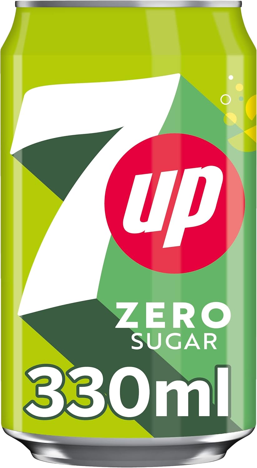 7UP Zero Lemon & Lime Cans 24 x 330ml-1