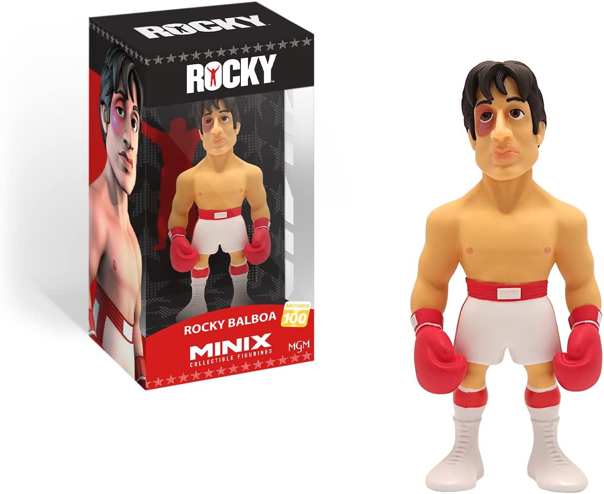 MINIX Bandai Rocky Balboa Model | Collectable Rocky Figure From The Rocky Films | Bandai Rocky Toys Range | Collect Your Favourite Rocky Figures From The Movies | Rocky Movie Merchandise-0