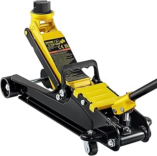 VEVOR Floor Jack, 2.5 Ton Low Profile Floor Jack, Heavy-duty Steel Racing Floor Jack With Single Piston Lift Pump, Floor Jack Lifting Range 85 mm-380 mm