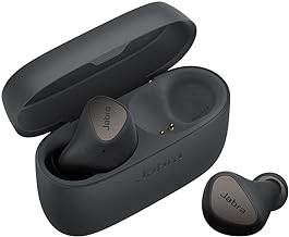 Jabra Elite 4 Wireless Earbuds, Active Noise Cancelling, Discreet and Comfortable Bluetooth Earphones with Spotify Tap Playback, Google Fast Pair, Microsoft Swift Pair and Multipoint - Dark Grey