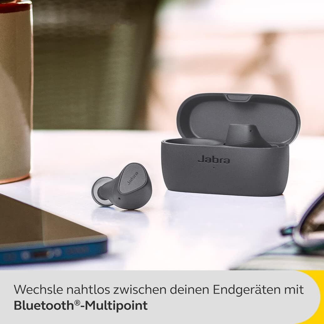 Jabra Elite 4 Wireless Earbuds, Active Noise Cancelling, Discreet and Comfortable Bluetooth Earphones with Spotify Tap Playback, Google Fast Pair, Microsoft Swift Pair and Multipoint - Dark Grey-2