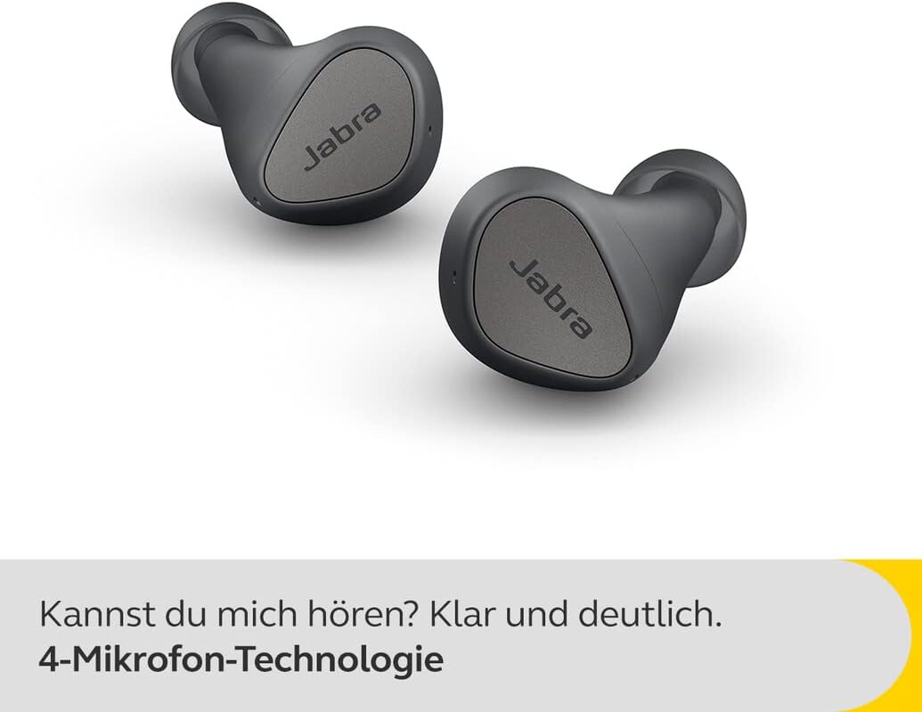 Jabra Elite 4 Wireless Earbuds, Active Noise Cancelling, Discreet and Comfortable Bluetooth Earphones with Spotify Tap Playback, Google Fast Pair, Microsoft Swift Pair and Multipoint - Dark Grey-6