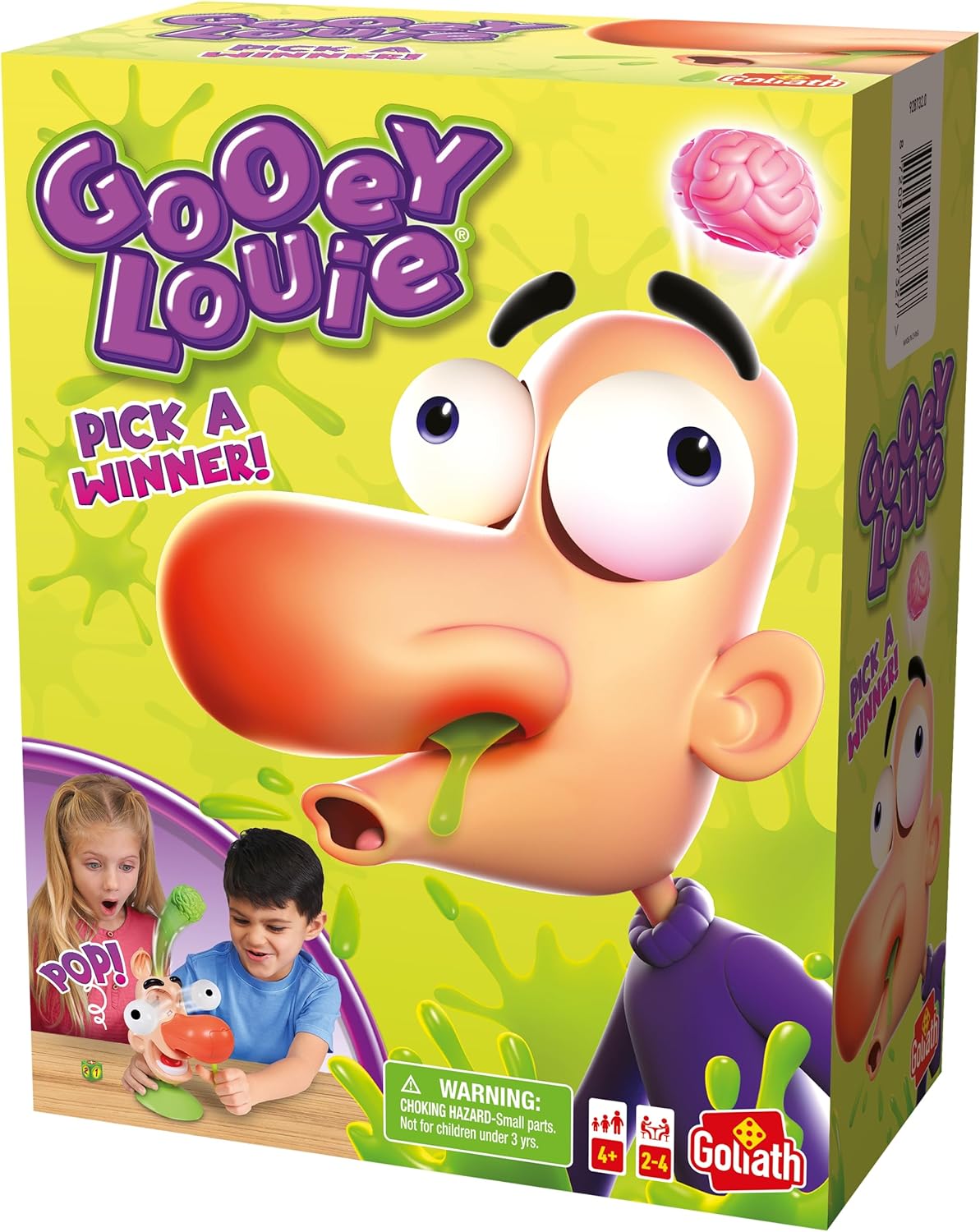 Goliath Games Gooey Louie: Pick a Winner! | New & Improved Bogey Picking Fun! | Kids Action Games | For 2+ Players | Ages 4+-6