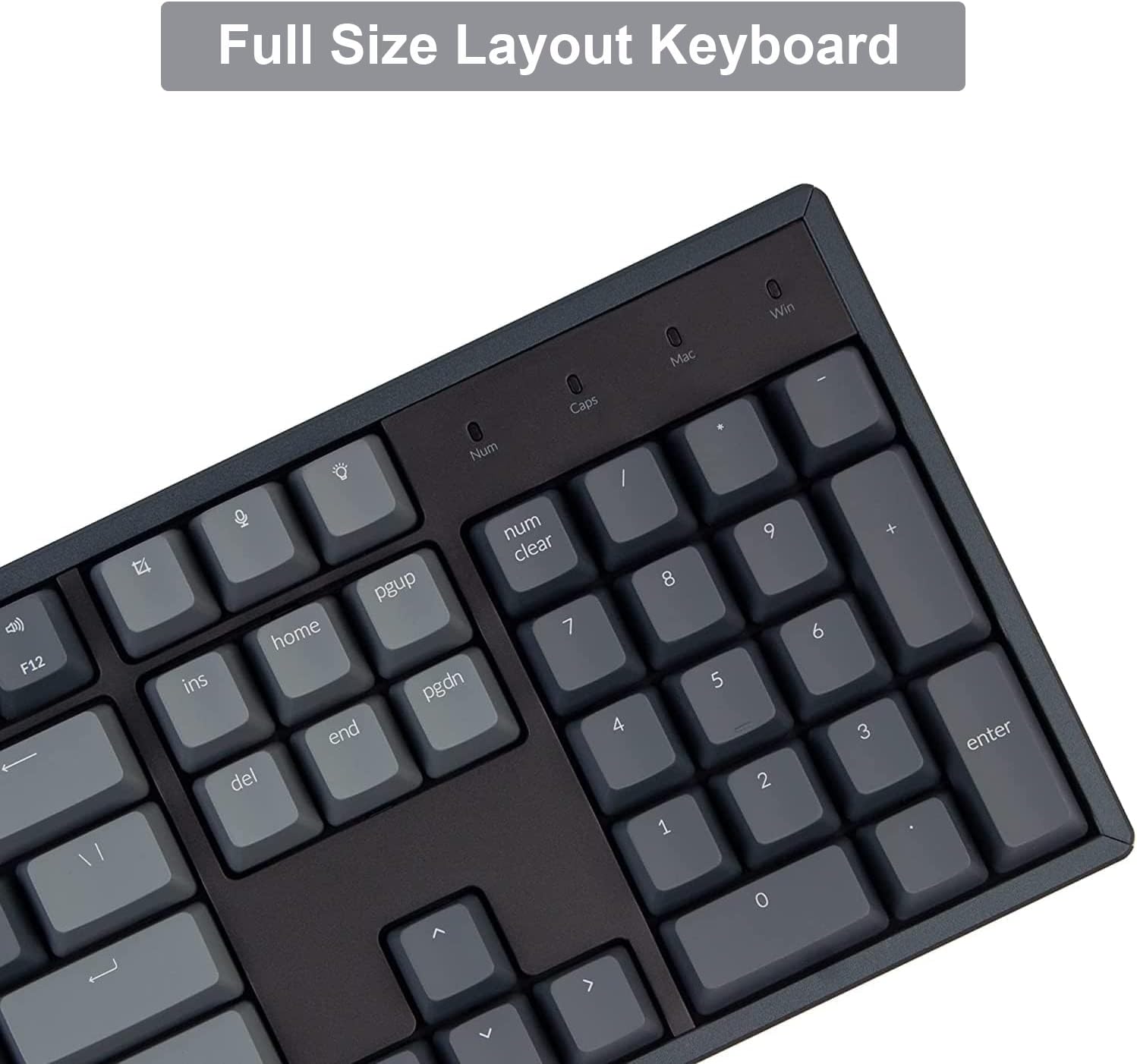 Keychron K10 ISO-UK-Layout Full Size Layout Hot Swappable Wireless Mechanical Keyboard, Bluetooth Gaming Keyboard RGB Backlight Gateron G Pro Brown Switches Aluminum Frame for Mac Windows-8