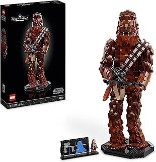 LEGO Star Wars Chewbacca Set, Collectible Wookiee Figure with Bowcaster and Minifigure, Return of the Jedi 40th Anniversary Model Kit for Adults, Father's Day Treat, Gift for Men & Women 75371