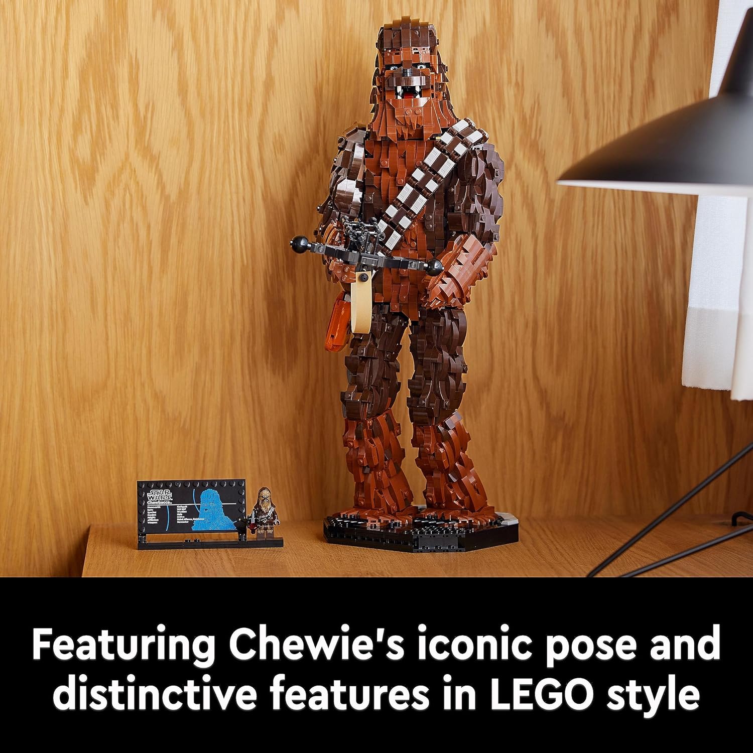 LEGO Star Wars Chewbacca Set, Collectible Wookiee Figure with Bowcaster and Minifigure, Return of the Jedi 40th Anniversary Model Kit for Adults, Father's Day Treat, Gift for Men & Women 75371-3