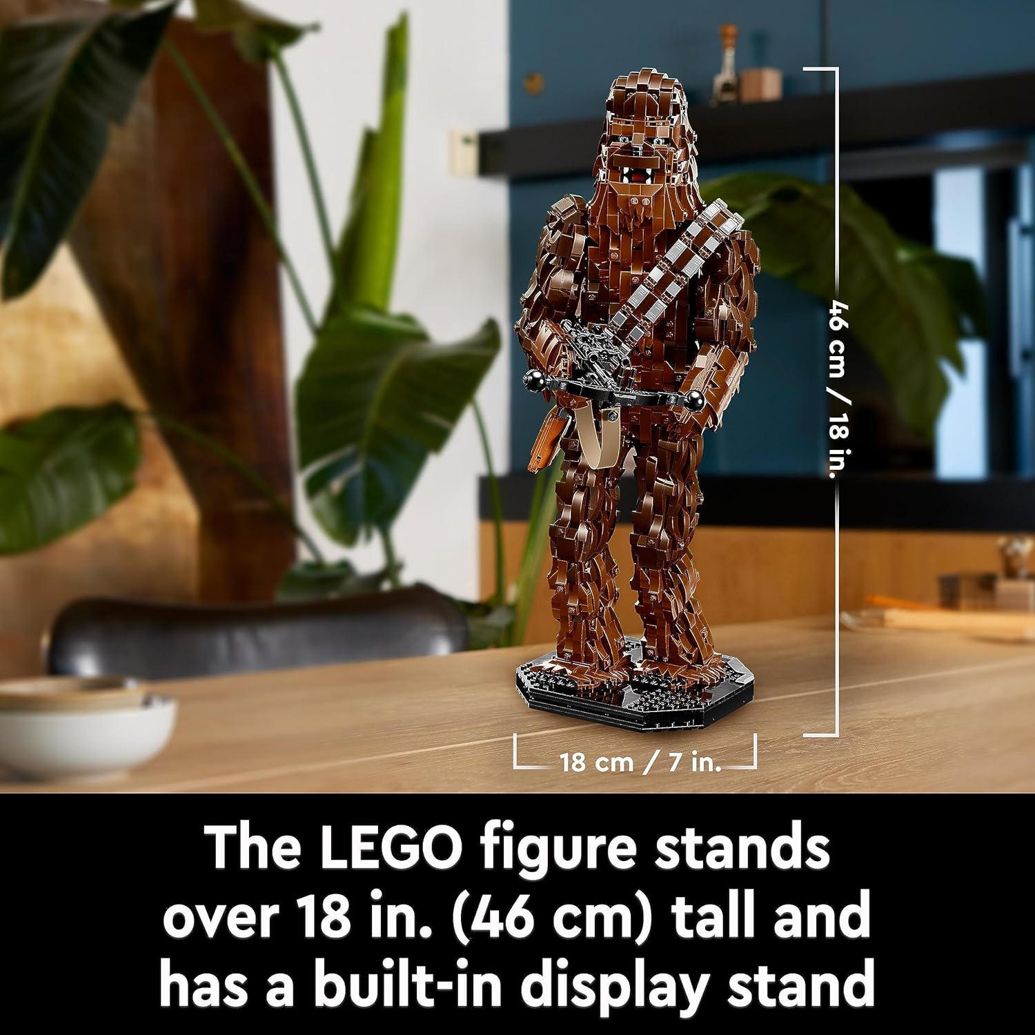 LEGO Star Wars Chewbacca Set, Collectible Wookiee Figure with Bowcaster and Minifigure, Return of the Jedi 40th Anniversary Model Kit for Adults, Father's Day Treat, Gift for Men & Women 75371-5