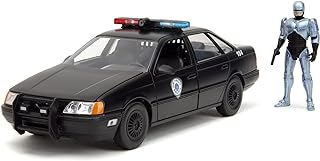 Jada ROBOCOP 1986 FORD TAURS 1:24 Die-Cast Car play or gift and for a collection for both Kids and Adults,Black