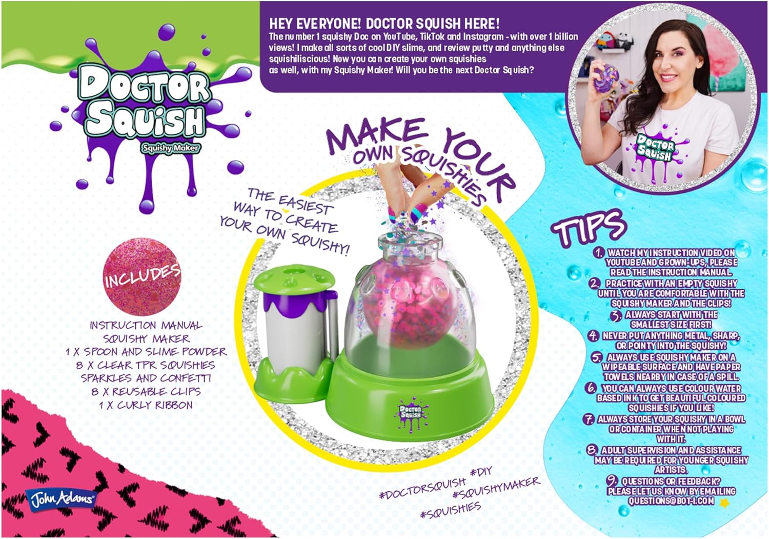 John Adams | Doctor Squish Squishy Maker: Make your own squishies! | Arts & crafts | Ages 8+, Green-6