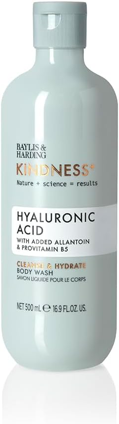 Baylis & Harding Kindness + Plant Hyaluronic Acid, Pear & Orange Blossom Fragrance, 500 ml Cleanse & Hydrate Body Wash (Pack of 3) - Vegan Friendly-1