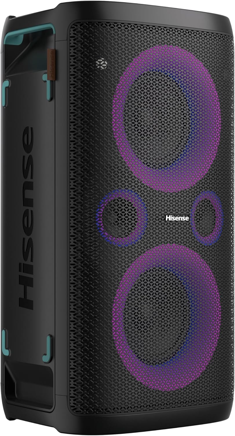 Hisense Ultimate Wireless Outdoor/Indoor Party Speaker with subwoofer, 2.0CH, 300W, IPX4 Waterproof,15 Hour Long-Lasting Battery, Bluetooth5.0, DJ and Karaoke Mode (HP100, 2024 Model)-12