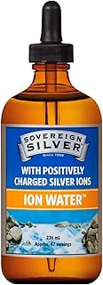 Sovereign Silver - Ion Water – 99.99% Pure – Only 2 Ingredients – No Added Silver Compounds - Easily Absorbed & Utilised in The Body - Concentrated 10ppm - 236ml Dropper Top