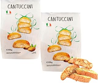 2 X Cantuccini Biscuit Gift Bags | 2 Pack Of Deliciously Crunch Biscuits With Almonds | Authentic Traditional Italian Cantuccini Twice Baked Brand: Sync'T