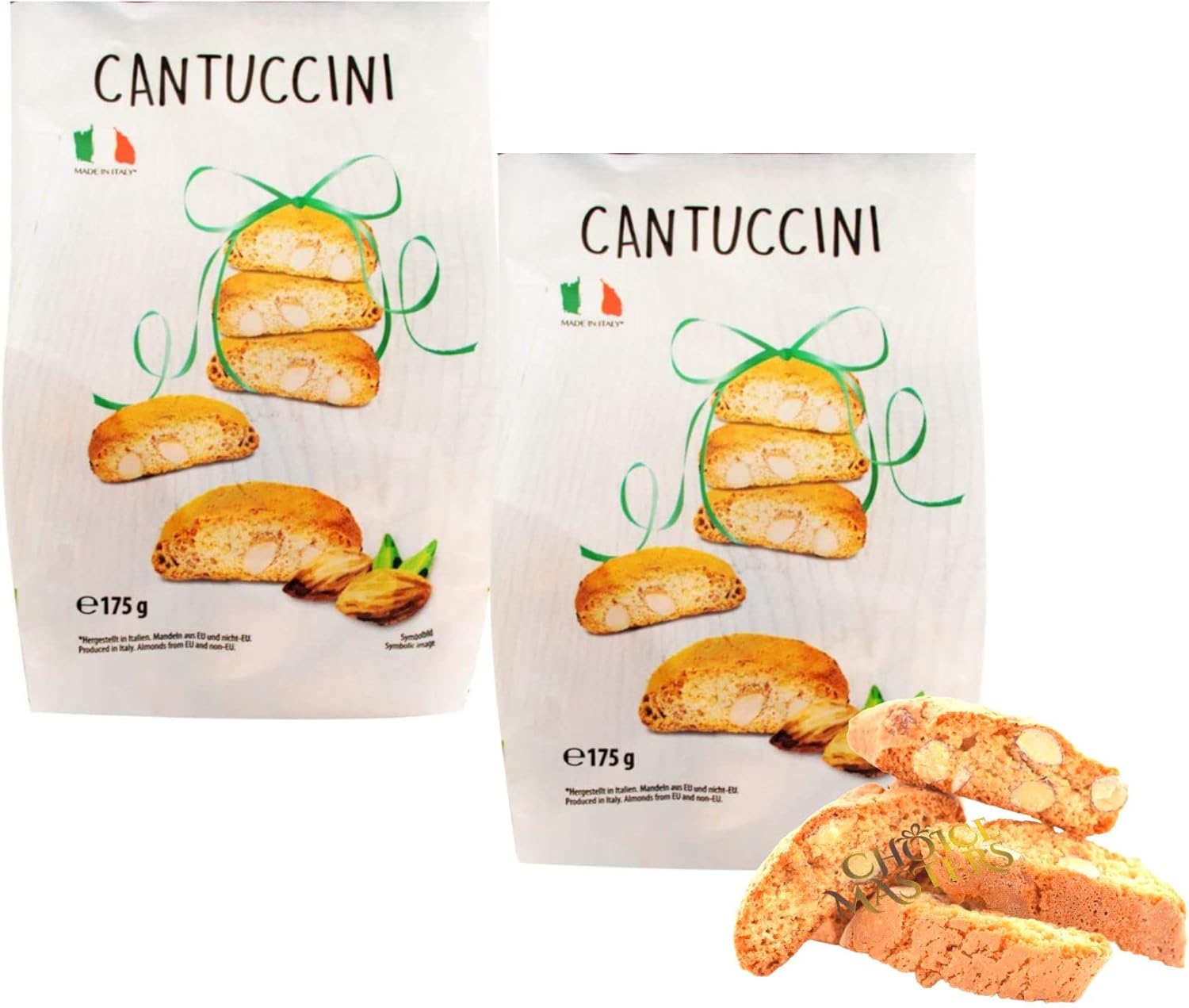 2 X Cantuccini Biscuit Gift Bags | 2 Pack Of Deliciously Crunch Biscuits With Almonds | Authentic Traditional Italian Cantuccini Twice Baked Brand: Sync'T-0