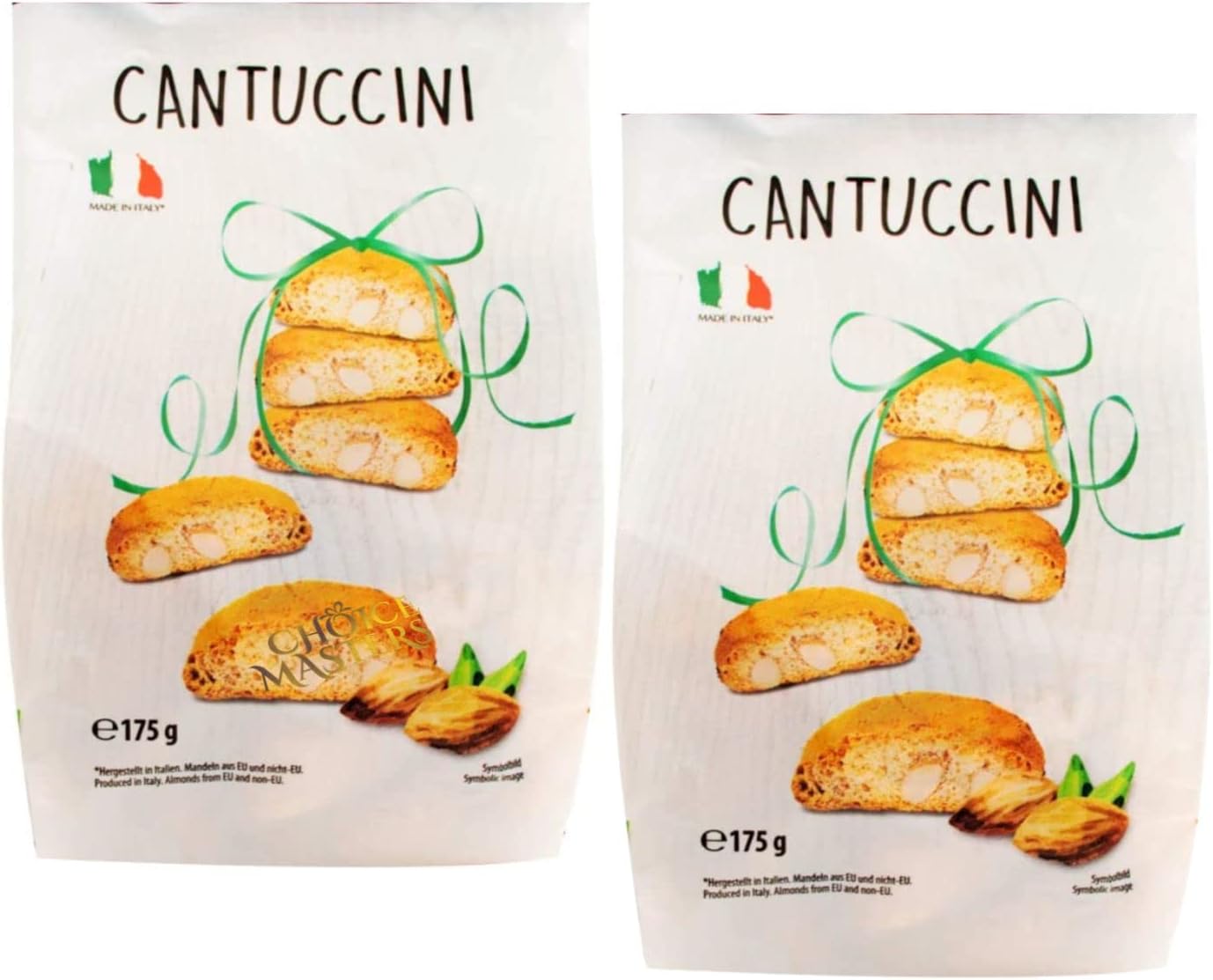 2 X Cantuccini Biscuit Gift Bags | 2 Pack Of Deliciously Crunch Biscuits With Almonds | Authentic Traditional Italian Cantuccini Twice Baked Brand: Sync'T-1