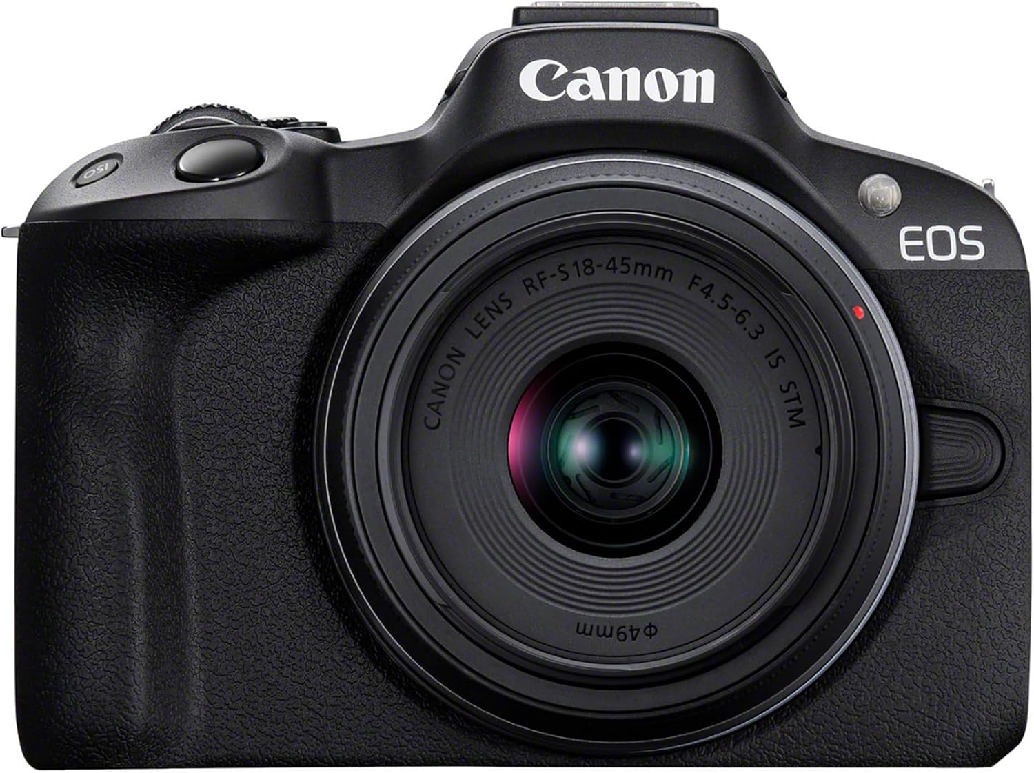 Canon EOS R50 Mirrorless Camera (Black) + RF-S 18-45mm F4.5-6.3 IS STM Lens - 24.2MP, APS-C, 15fps | 4K 30p Oversampled 6K Video | Wi-Fi and Bluetooth | Compact, Portable for Travel & Vlogging-0