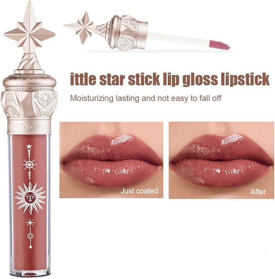 Tinted Lip Balm - Mirror Gloss Lip Stain/Lip Plumper Gloss/Moisturizin Nude Lipstick Liquid Lipsticks (Chocolate caramelerry)-1