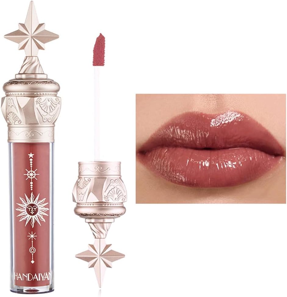 Tinted Lip Balm - Mirror Gloss Lip Stain/Lip Plumper Gloss/Moisturizin Nude Lipstick Liquid Lipsticks (Chocolate caramelerry)-3