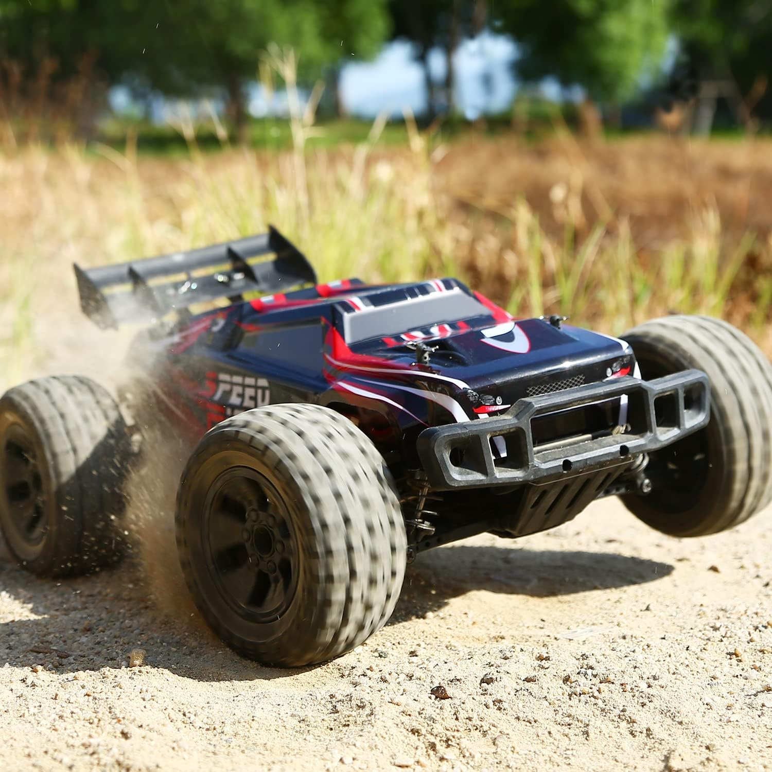 DEERC 9206E DIY Extra Shell 1:10 Scale Large RC Cars,48+ KM/H Hobby Grade High Speed Remote Control Car for Adults Boys,All Terrain 4WD 2.4GHz Off Road Monster RC Truck with 2 Battery for 40+ Min Play-7