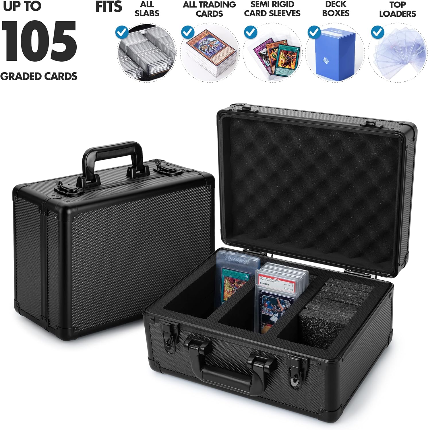 Graded Sports Card Storage Box - Card Case - Trading Card Storage Box - Trading Card Box - Trading Card Case for Pokemon Cards - Baseball Card Storage Box - Sports Card Storage Boxes, MTG Card Storage-3