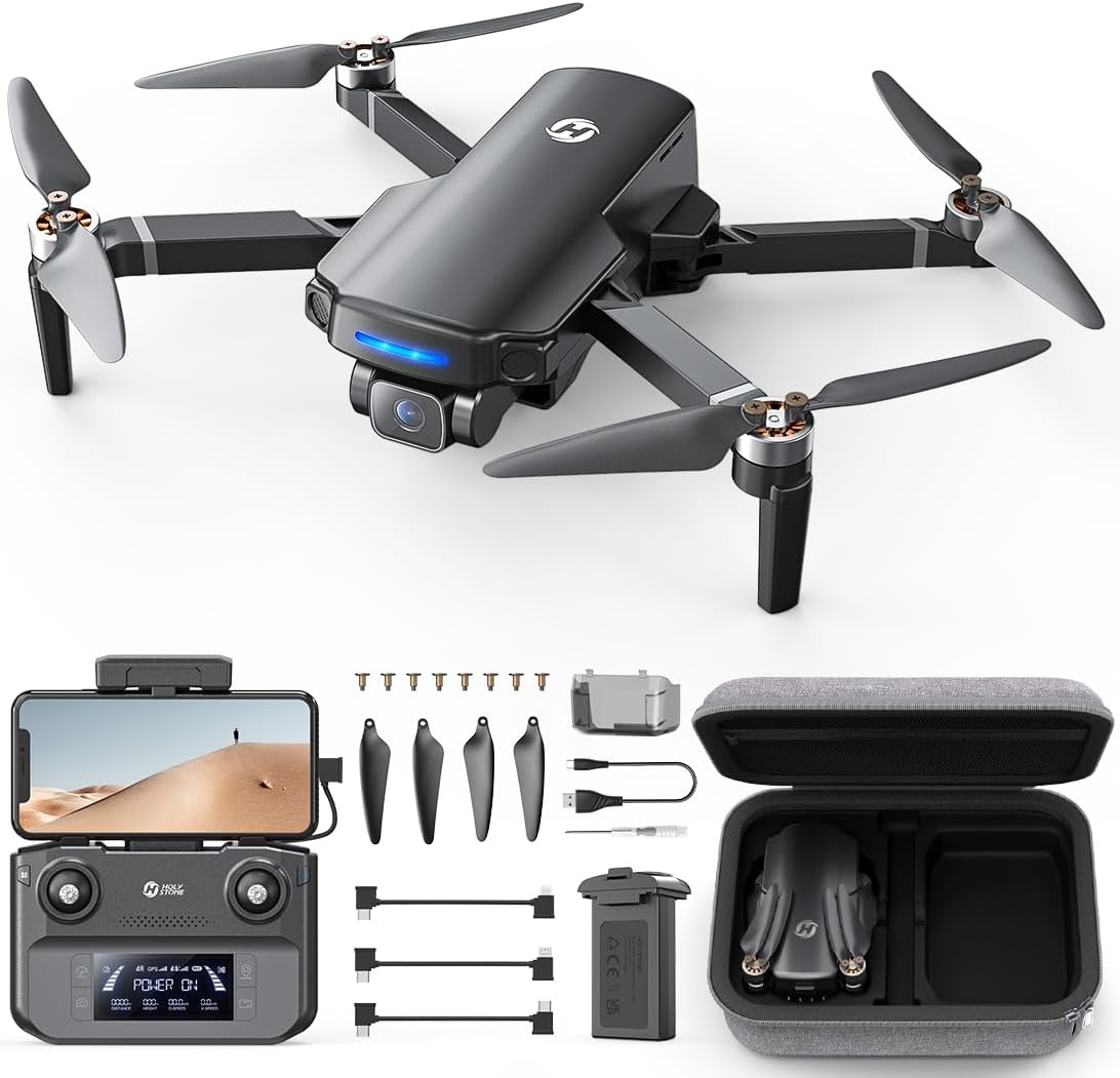 Holy Stone HS360S GPS Drone with 4K Camera for Adults, 20 Mins Flight Time, RC Quadcopter with GPS, Intelligent Follow Mode, Auto Return, Tap Fly, Altitude Hold, Time-lapse Photography-0