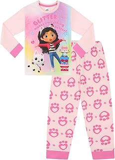 Gabby's Dollhouse Girls Glitter Makes Everything Better Long Pink Pyjama Set