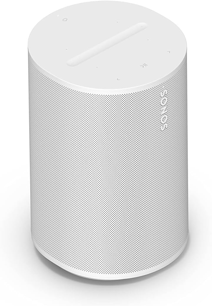 Sonos Era 100 - An icon, remastered. Next-gen acoustics. New look. Now with Bluetooth®. Introducing Era 100. Hear what you've been missing. (White)-0