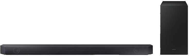 Samsung Q600C 3.1.2ch Q Series Soundbar Speaker (2023) - Dolby Atmos & Virtual DTS:X Audio With 9 In Built Speakers, 6.5" Wireless Subwoofer, Adaptive & Gaming Sound And Bluetooth Connectivity