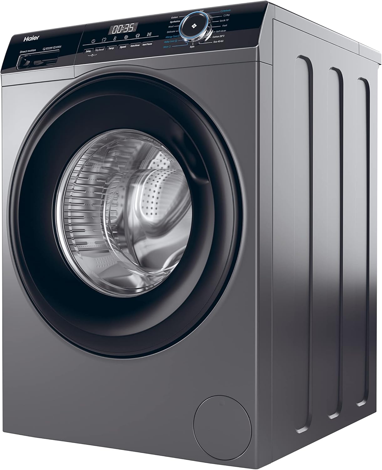 Haier HWD90-B14939S8 Freestanding Washer Dryer, 9kg/6kg Load, 1400RPM, Graphite [Energy Class D]-5