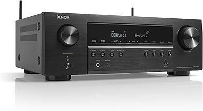 Denon AVR-S760H 7.2ch 8K AV receiver with Dolby Atmos, Dolby Atmos Height Virtualization, DTS:X and DTS Virtual:X, Voice Control and HEOS Built-in Multiroom Audio Technology