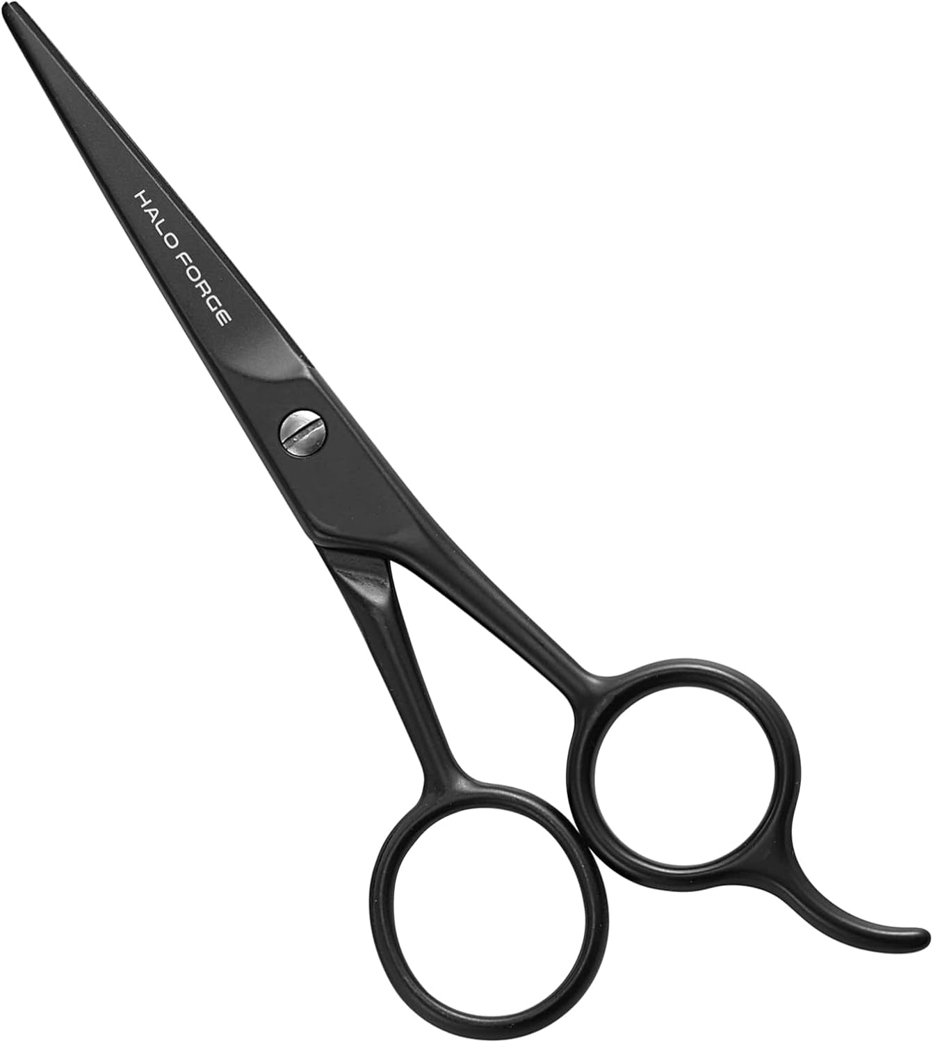 HALO FORGE Beard & Mustache Scissors - Small Straight Stainless Steel Precision Trimming Blade - Sharp Grooming Shears for Personal Care Hair Facial Body - Gift for Women Men - 5.5 Inch-0