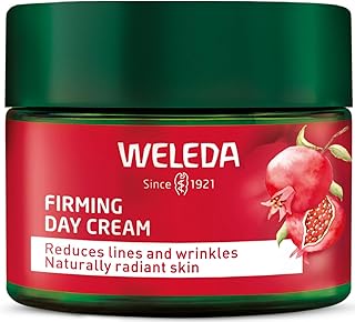 WELEDA Organic Firming Day Cream - Natural Cosmetics Natural Anti Ageing Face Cream with Pomegranate Seed Oil & Maca Peptides Moisturising Cream Reduces Wrinkles & Increases Elasticity/Elasticity (1