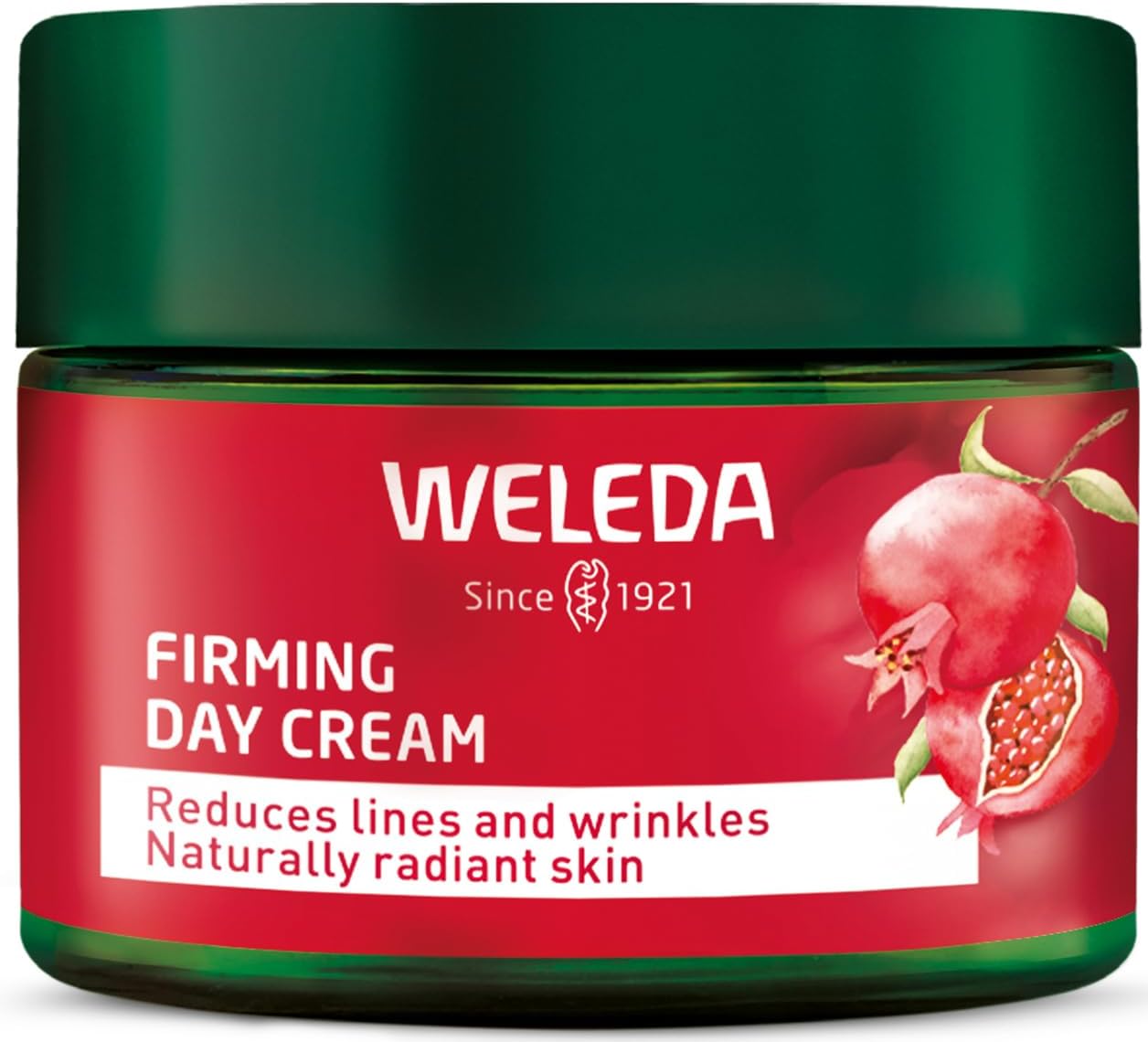 WELEDA Organic Firming Day Cream - Natural Cosmetics Natural Anti Ageing Face Cream with Pomegranate Seed Oil & Maca Peptides Moisturising Cream Reduces Wrinkles & Increases Elasticity/Elasticity (1-0