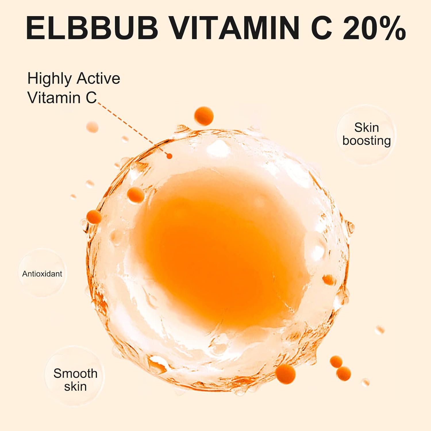 Premium 20% Vitamin C Serum For Face, with Hyaluronic Acid, Retinol & Amino Acids - Boost Skin Collagen, Brighten Hydrate & Plump Skin, Anti Aging & Wrinkle Facial Serum-6