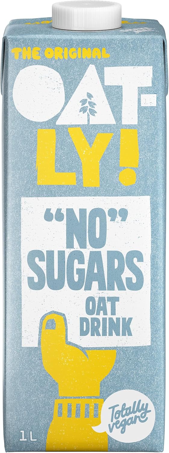 Oatly "No" Sugars Oat Drink 1 Litre (Pack of 6)-1