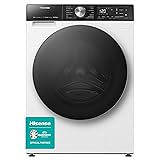 Hisense 5S Series WD5S1045BW 60cm Freestanding 10.5/6 KG Front Load Inverter Washer Dryer with Auto Dose WiFi Enabled Steam Wash - 19 Programs 1400 RPM White Energy Rating A/D