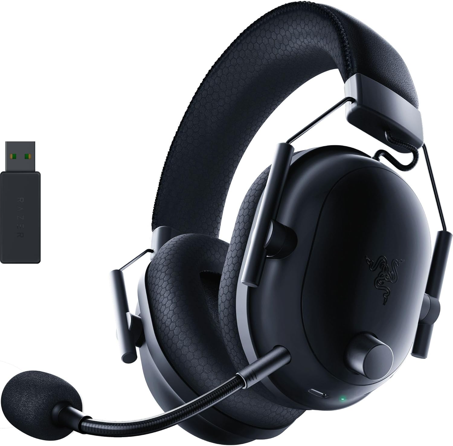 Razer BlackShark V2 Pro (2023) for PC - Premium Wireless E-Sports Headset (HyperClear Super Wideband Mic, TriForce Titanium 50 mm Driver, Bluetooth, Up to 70hrs Battery) Black-0