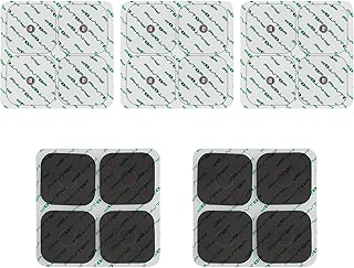 PHYTOP Tens Machine Pads Compatible with Compex, Self-Adhesive Tens Electrodes Easy Snap with 3.75mm Button Stud Connection (Pack of 20)