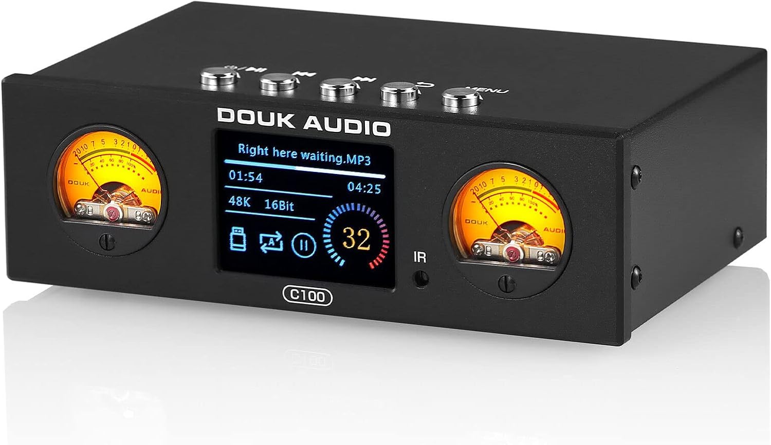 Douk Audio C100 Mini HiFi Preamp Digital Audio USB player Hi-res Music Streamer S/PDIF COAX/OPT Adapter DSD256 32Bit 384KHz-0