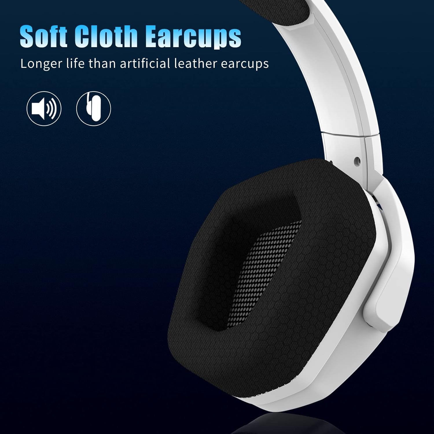 NUBWO G06 Dual Wireless Gaming Headset with Microphone for PS5, PS4, PC, Mobile, NS: 2.4GHz Wireless + Bluetooth - 100 Hr Battery - 50mm Drivers - White-6