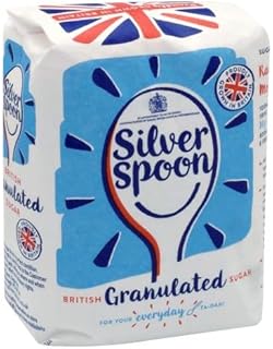 Silverspoon White Granulated Sugar| General Sweetening| British Grown Sugar| 1kg (Pack of 5)