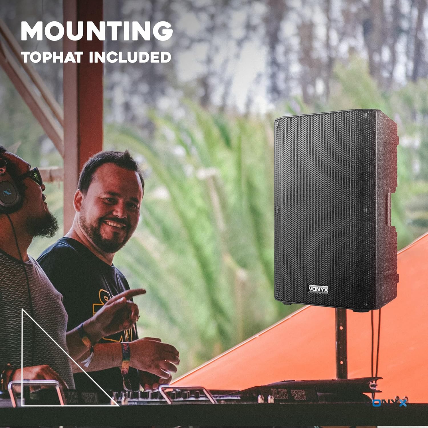 Vonyx VSA500BP 12-Inch Portable PA System with Wireless Mic & Headset | Battery-Powered Portable PA Speaker | Versatile Sound System for Events, Presentations, Performances, and Outdoor Activities-7