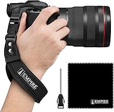 Empire Universal Camera Wrist Strap, Quick Release Camera Hand Strap + Tether Attachment for Smaller Camera + Microfiber Cleaning Cloth, Camera Straps for DSLR & SLR: Sony, Nikon, Fuji, Canon, Olympus