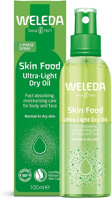 Weleda Skin Food Body Oil, Ultra-Light Dry Oil, Vitamin E, Moisturising Oil For Women & Women, 100% Certified Natural, Organic, Dermatologically Tested, 100 ml-1